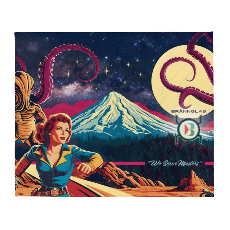 Brännglas - Mt. Shasta Psychedelic Throw Blanket