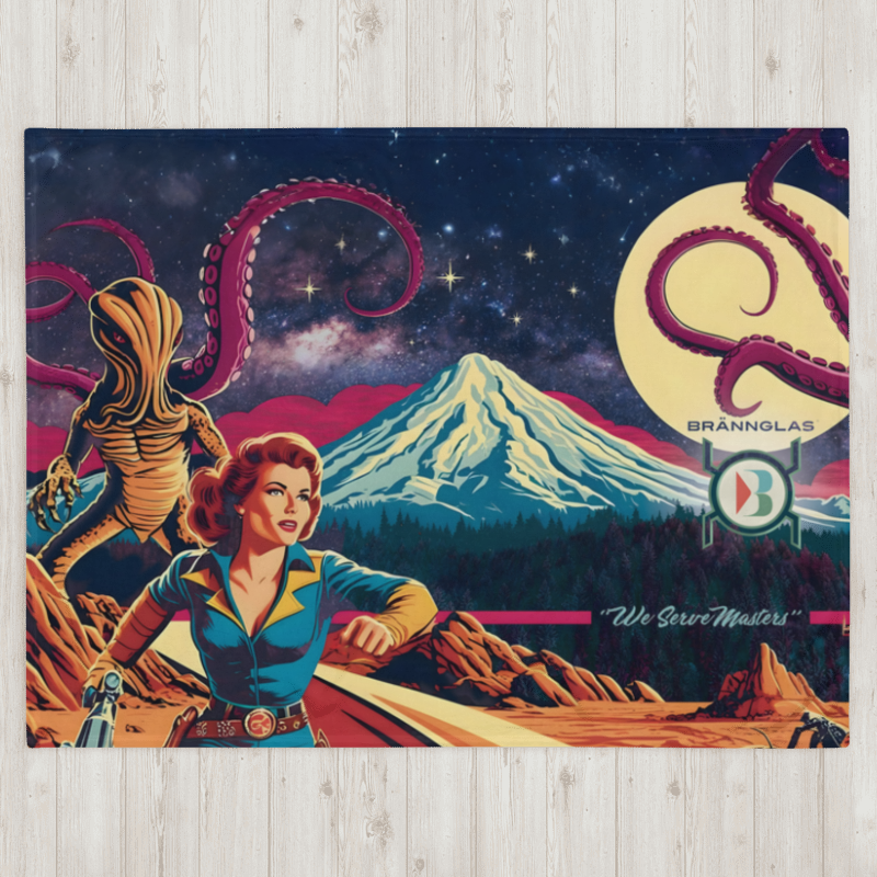 Brännglas - Mt. Shasta Psychedelic Throw Blanket
