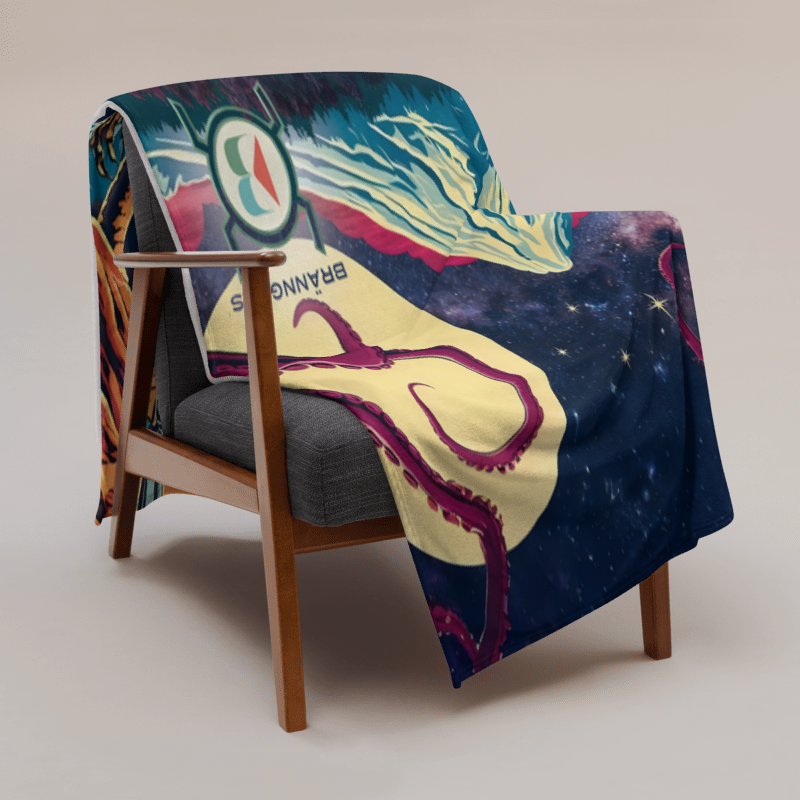 Brännglas - Mt. Shasta Psychedelic Throw Blanket