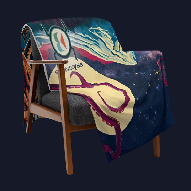 Brännglas - Mt. Shasta Psychedelic Throw Blanket